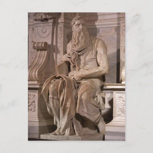 Samenvatting Michelangelo Buonarroti : Mose Briefkaart (Voorkant)
