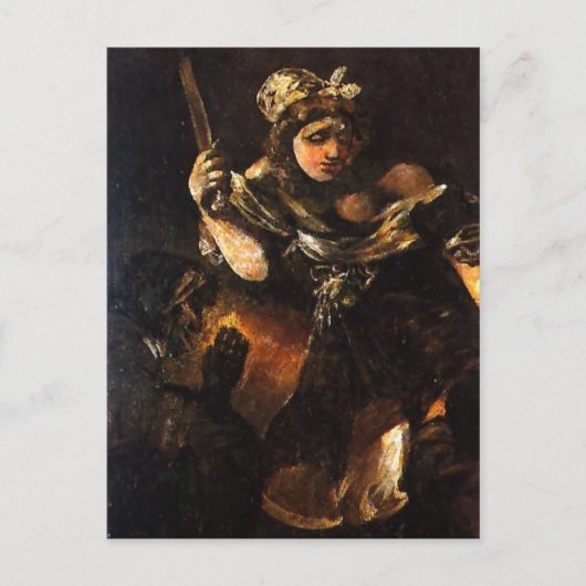 Samenvatting van de beschrijving Judith y Holofern Briefkaart (Voorkant)