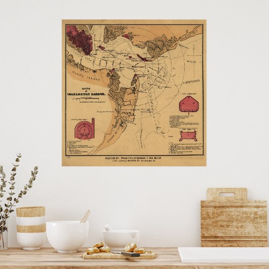 Samenvatting van de burgeroorlog poster (Keuken)