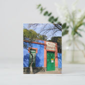 Samenvatting van het blauwe huis in Coyoacan, waar Briefkaart (Staand voorkant)