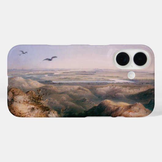 Samenvloeiing van de Yellowstone en de Missouri do Case-Mate iPhone Case (Achterkant (horizontaal))