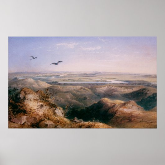 Samenvloeiing van de Yellowstone en de Missouri do Poster (Voorkant)