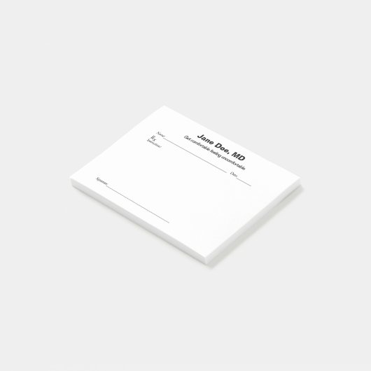 Samenvoegd recept pad post-it® notes (Schuin)