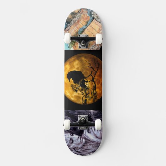 Samenvoeging van Halloween wonder in actiepictogra Persoonlijk Skateboard (Voorkant)