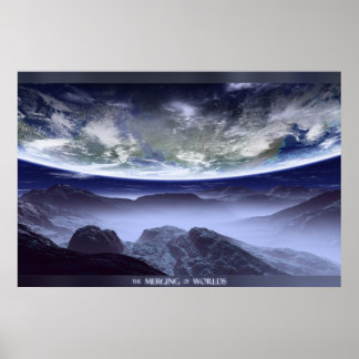 Samenvoeging van werelden poster