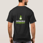 Samenwerken Gepersonaliseerde bedrijfsnaam Shirt (Achterkant)