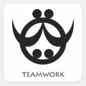 samenwerking Adinkra Symbol sticker (Voorkant)