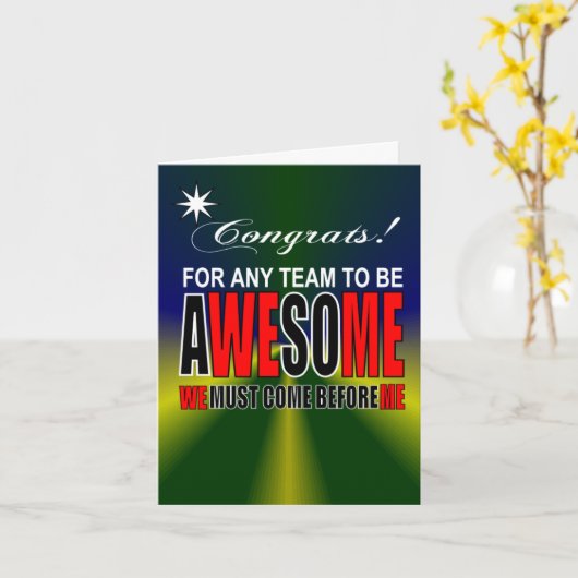 samenwerking geweldig kaart (Gele Bloem)