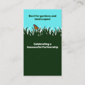 Samenwerking natuur: Lawn Butterfly Bedankt Visitekaartje (Voorkant)