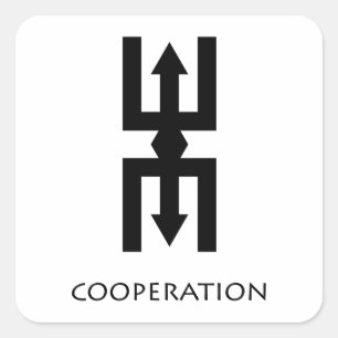 Samenwerking (NTEASEE) Adinkra Symbol Sticker
