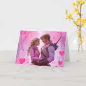 Samenwerkings Valentijnskaart Kaart (Gele Bloem)