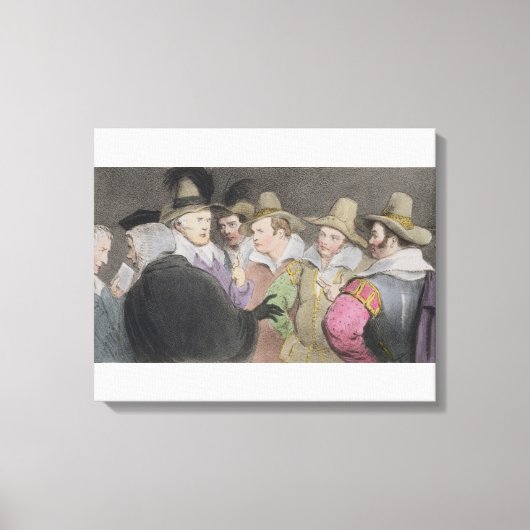 Samenzwering om het Parlement op te zadelen (HB-ke Canvas Afdruk (Voorkant)