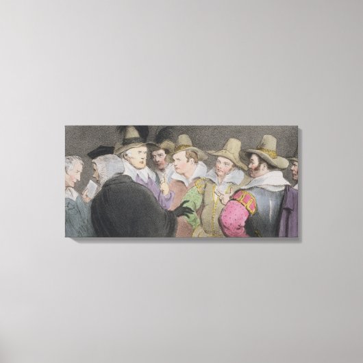 Samenzwering om het Parlement op te zadelen (HB-ke Canvas Afdruk (Voorkant)