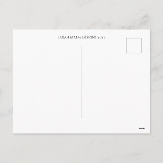 Samenzwering van Liefde Feestdagenkaart (Achterkant)