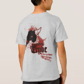 Samenzweringsband surfen op grafisch formaat t-shirt (Achterkant)