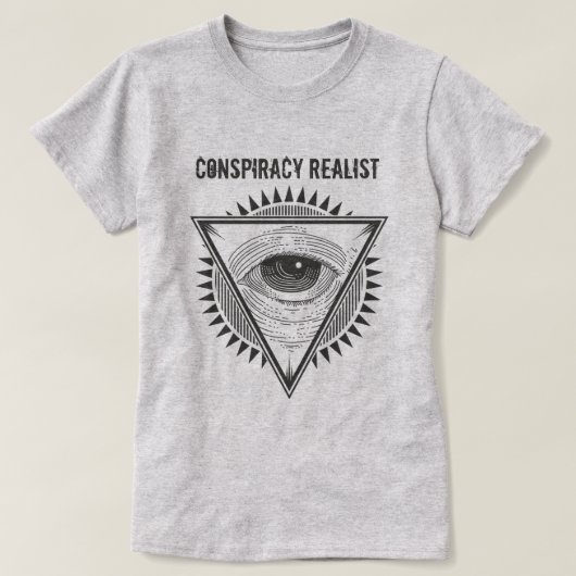 Samenzweringsrealist T-shirt (Design voorkant)