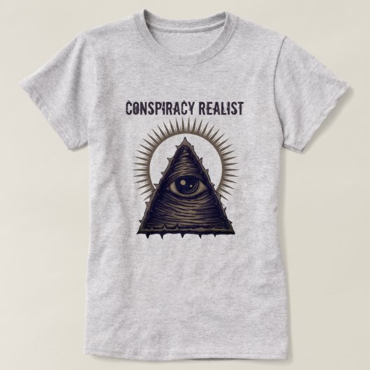 Samenzweringsrealist T-shirt (Design voorkant)
