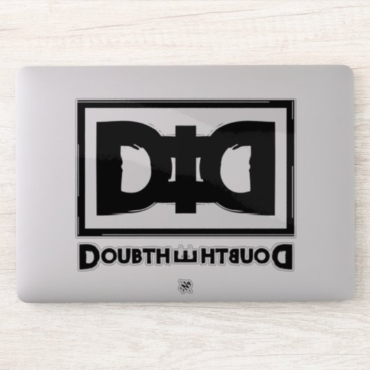 Samenzweringstheorie motto: twijfel over de twijfe sticker (Computer)