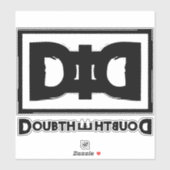 Samenzweringstheorie motto: twijfel over de twijfe sticker (Vel)