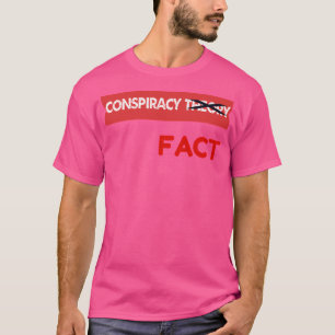 Samenzweringstheorie X uit feit T-shirt