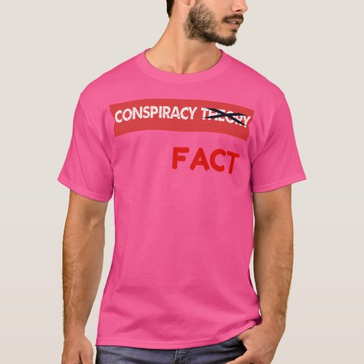Samenzweringstheorie X uit feit T-shirt (Voorkant)