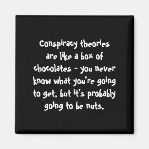 Samenzweringstheorieën zijn als een doos chocolade magneet