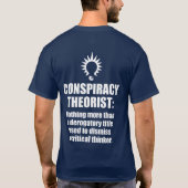 Samenzweringstheorist Definitie T-shirt (Achterkant)