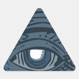 Samenzweringstheorist Illuminati Pyramid Eye Sticker