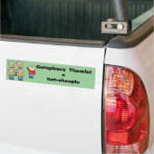 Samenzweringstheorist = niet-schaapherend bumpersticker (Op Truck)