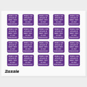 Samenzweringstheorist Vierkante Sticker (Vel)