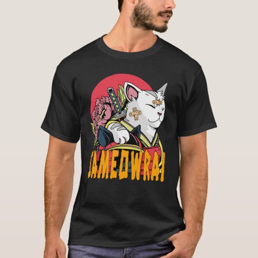 Sameowrai - Cat Samurai T-shirt (Voorkant)