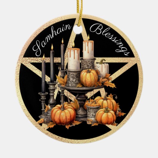Samhain 1 keramisch ornament (Voorkant)