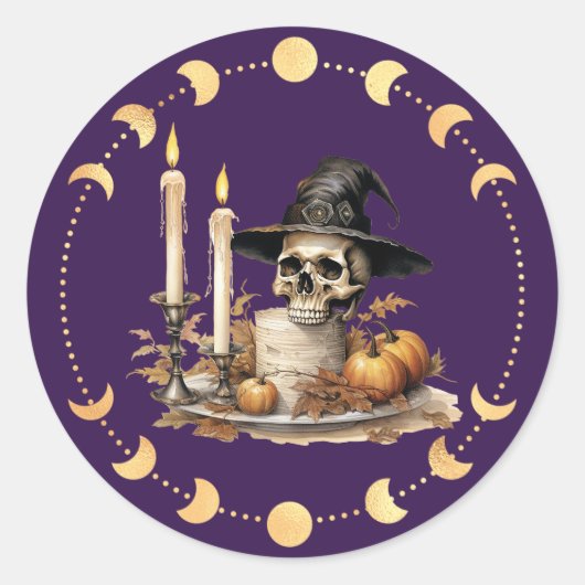 Samhain 2 ronde sticker (Voorkant)