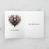 Samhain Autumn Greeting Card, customizable Bedankkaart (Binnen)