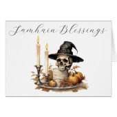Samhain Blessings Kaart (Voorkant Horizontaal)