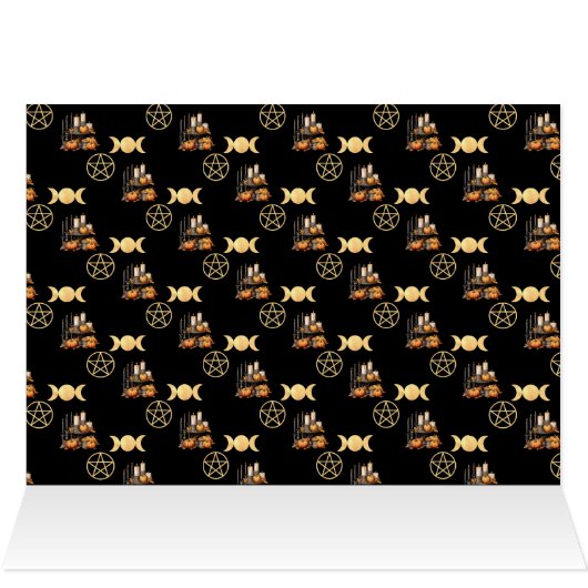 Samhain Blessings Kaart (Binnen Horizontaal (Boven))