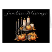 Samhain Blessings Kaart (Voorkant Horizontaal)