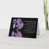 Samhain Blessings Witch Wolf Raven Owl Feestdagen Kaart (Voorkant)