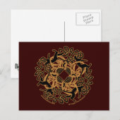 Samhain Celtic Cats Knotwork Briefkaarten (Voorkant / Achterkant)
