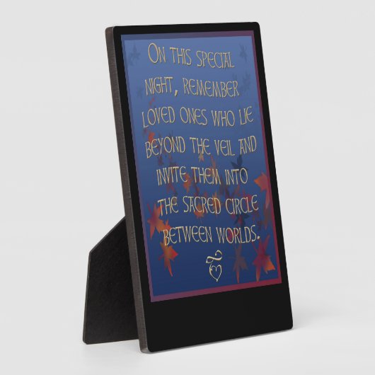 Samhain en Dag van de Doden Fotoplaat (Zijkant)