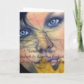 Samhain fairy Beaucard Kaart (Achterkant)