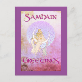 Samhain Greetings Lunar Goddess Briefkaart