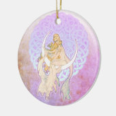Samhain Greetings Lunar Goddess Ornament (Links)
