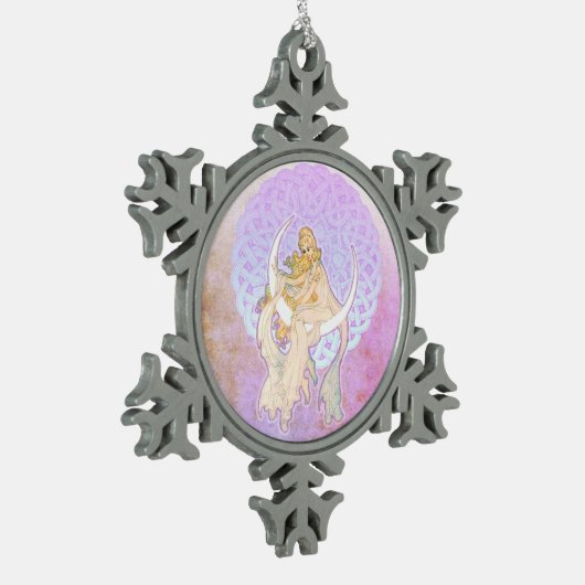 Samhain Greetings Lunar Goddess Ornament (Links)