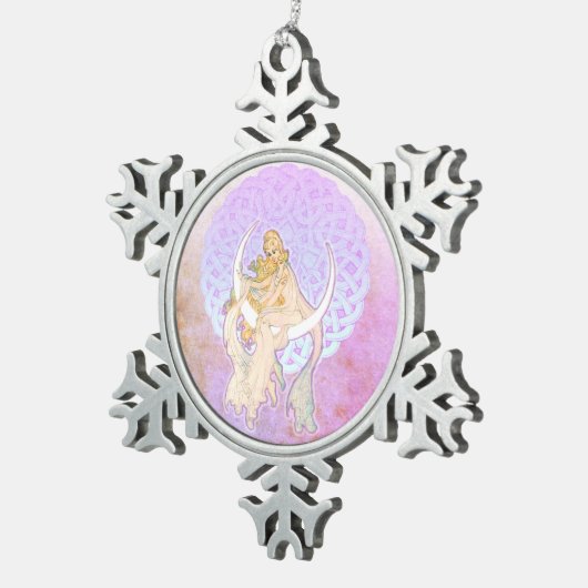 Samhain Greetings Lunar Goddess Ornament (Rechts)