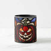 Samhain Griezelige Jack-O-Lantern Gebrandschilderd Mok (Midden)