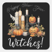 Samhain Groet Vierkante Sticker (Voorkant)