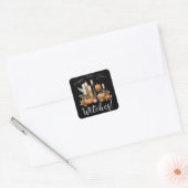 Samhain Groet Vierkante Sticker (Envelop)