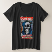 Samhain Grote Maat T-shirt (Design voorkant)
