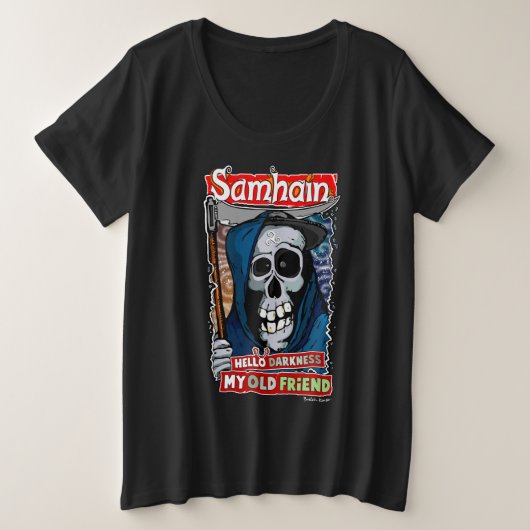 Samhain Grote Maat T-shirt (Design voorkant)